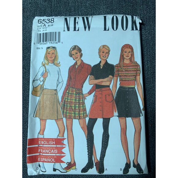 Simplicity Misses Skirt Sewing Pattern sz 6-16 6538 - uncut - Picture 4 of 4